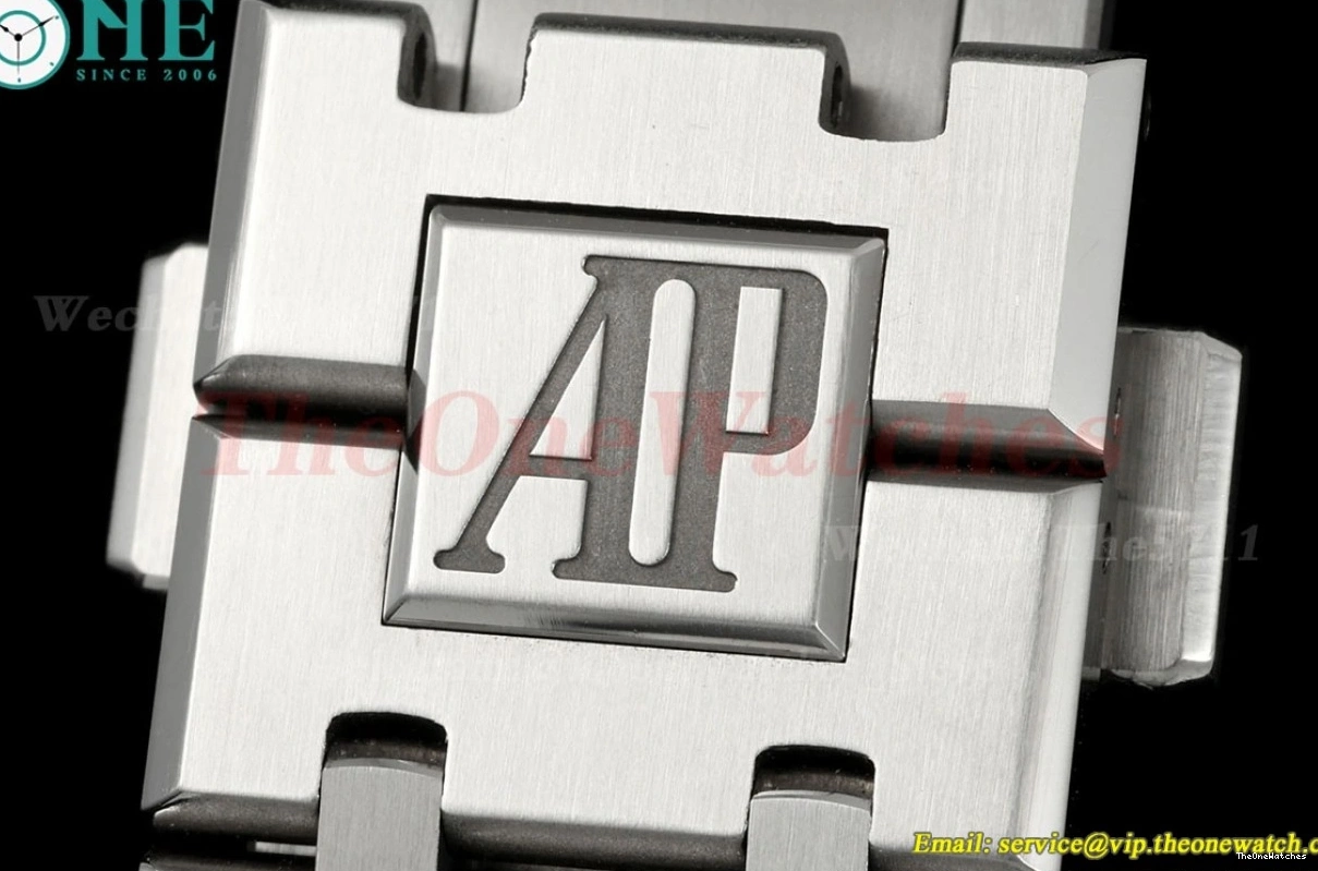 Clone TKF SS A4302 41mm White Dial Oak 15500 SS Royal Super 0227